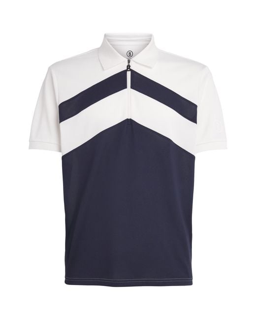 Bogner Blue Chevron Cuno Polo Shirt for men