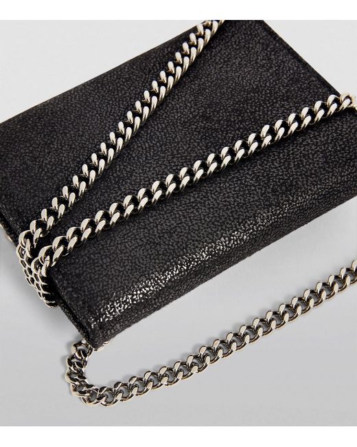 Stella McCartney Black Falabella Chain Wallet