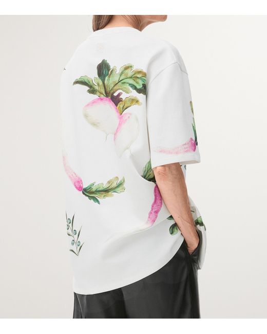 Loewe White Oversized Printed T-Shirt