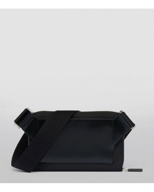 Prada Black Small Re-nylon Leather Belt Bag for men