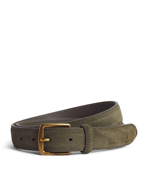 Polo Ralph Lauren Brown Suede Buckle Belt for men