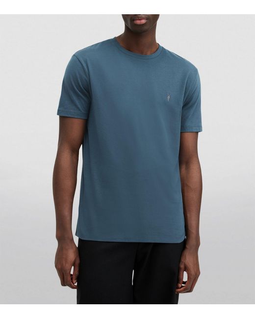 AllSaints Blue Brace Brushed Cotton T-shirts 3 Pack, for men