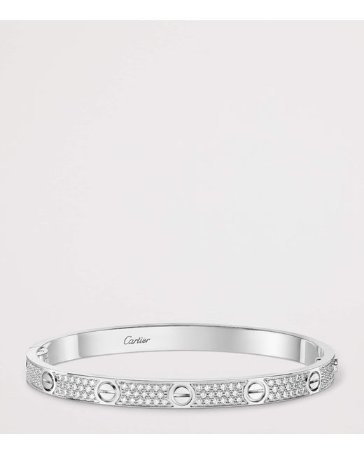 Cartier White And Diamond Love Bracelet