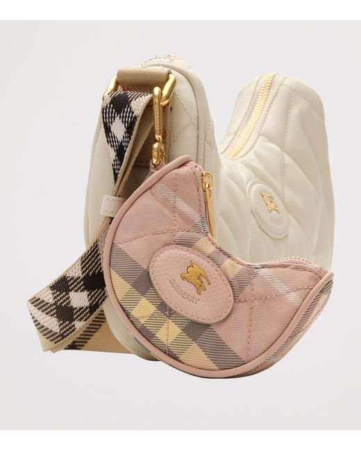 Burberry White Horseshoe Cross-Body Bag Charm
