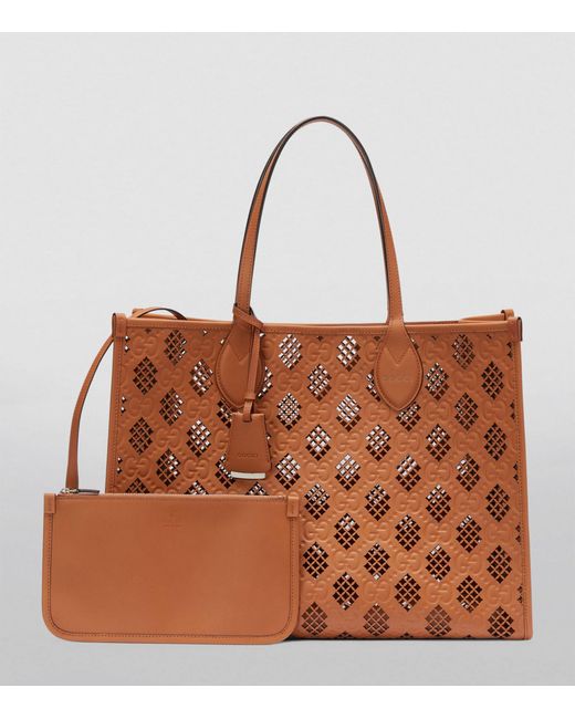 Gucci Brown Medium Leather Ophidia Tote Bag