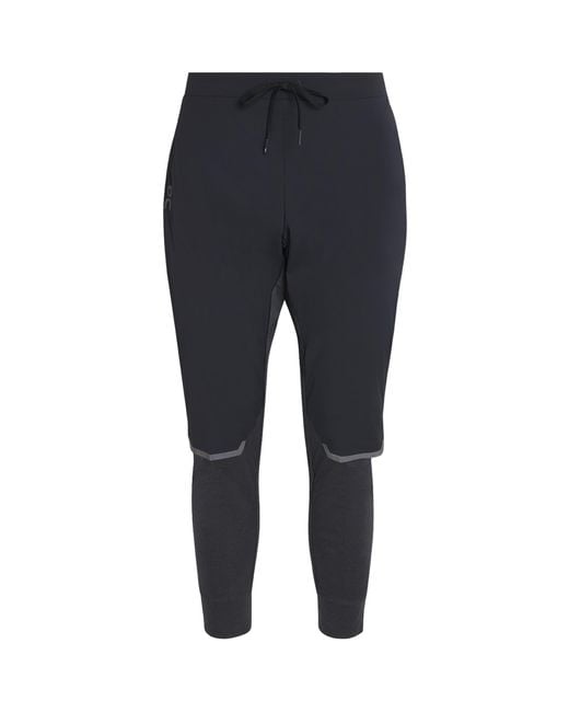 On Shoes Black Weather Trousers for men