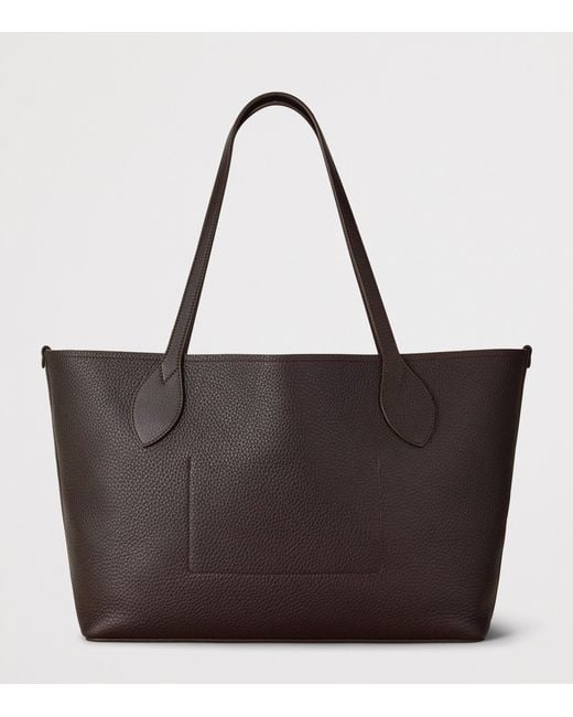 Mulberry Brown Leather Tree Tote Bag