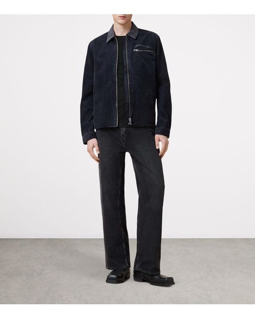 AllSaints Black Organic Cotton Tonic T-Shirt for men