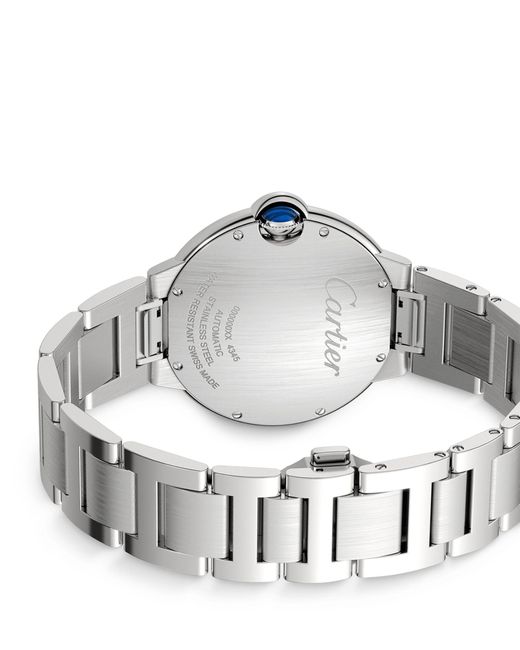Cartier Gray Stainless Steel Ballon Bleu De Watch 40mm for men