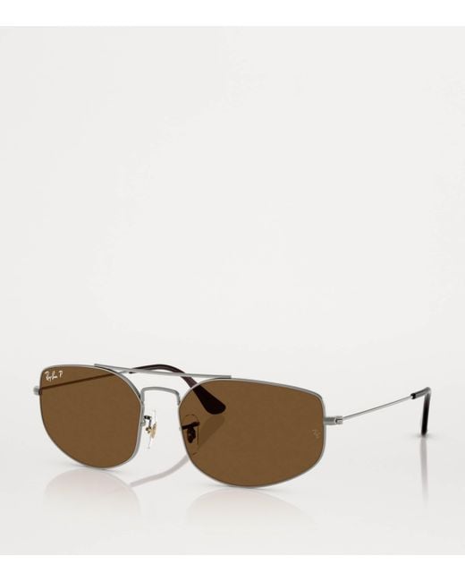 Ray-Ban Brown Rb3845 Explorer V Sunglasses
