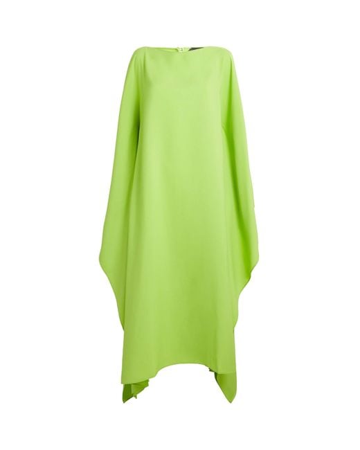 Taller Marmo Green Split-Sleeve Spectacular Kaftan Maxi Dress