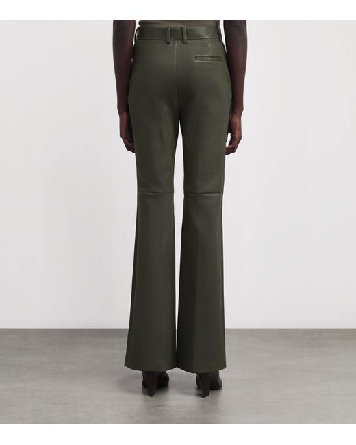 Joseph Gray Tafira Flared Leather Trousers