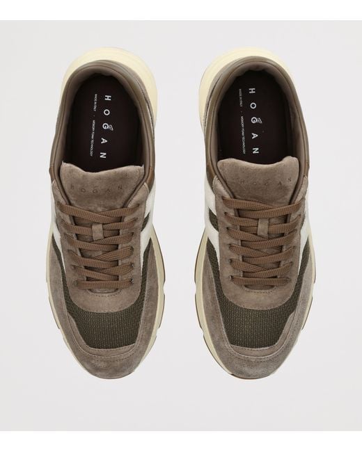 Hogan Natural Suede Hyperlight Sneakers for men