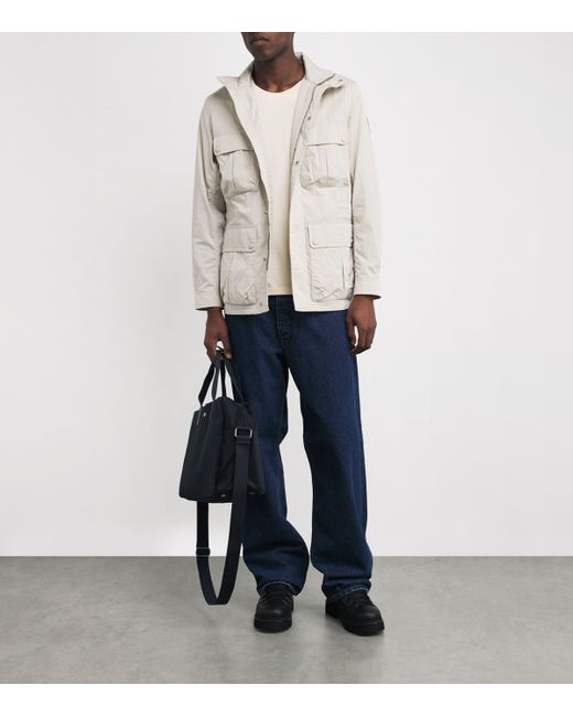 Belstaff White Water-Repellent Drome Jacket for men