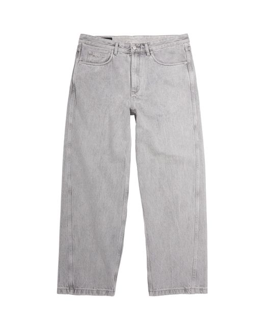 Emporio Armani Gray Baggy Twist Jeans for men