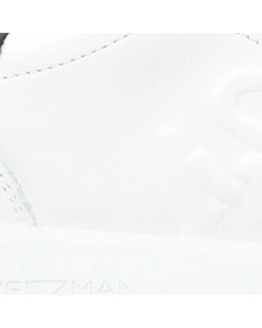 Stuart Weitzman White Leather Sw Pro Sneakers