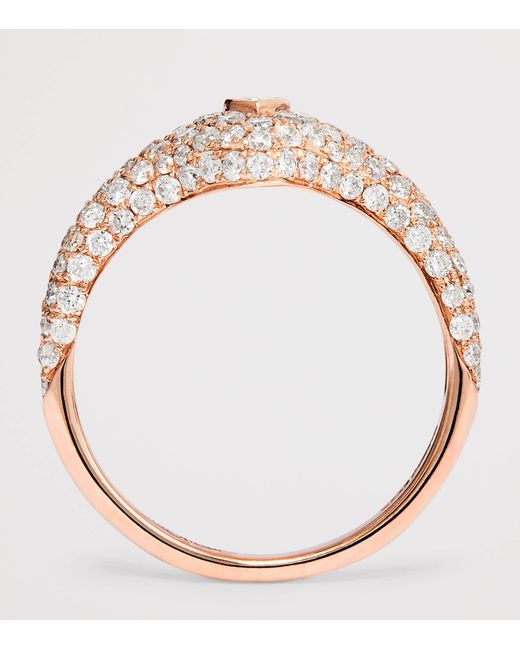 Jacquie Aiche White And Diamond Teardrop Signet Ring