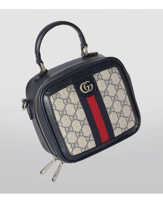 Gucci Blue Canvas Ophidia Cross-body Bag