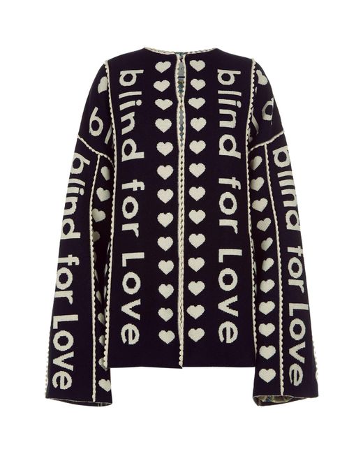 Gucci Black Blind For Love Cardigan