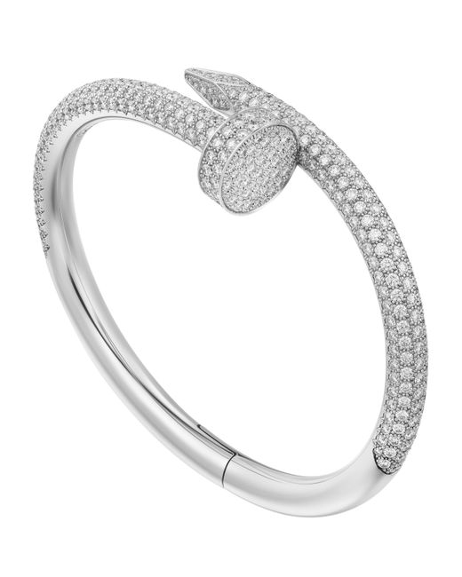 Cartier Metallic Medium And Diamond Juste Un Clou Bracelet for men