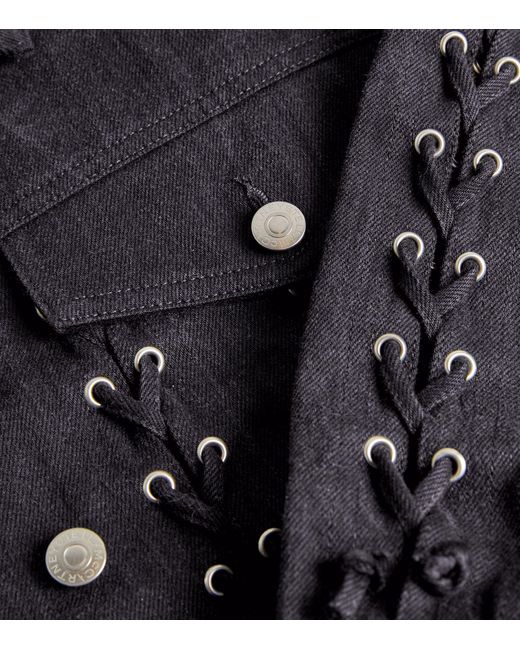 Stella McCartney Black Cotton Lace-up Jacket