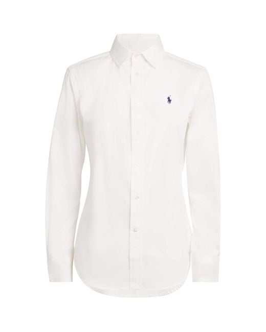 Polo Ralph Lauren White Polo Pony Long-Sleeve Shirt