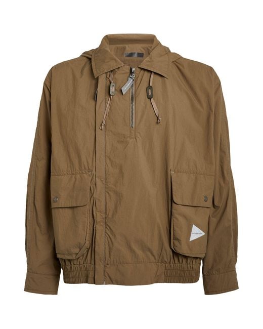 And Wander Green Water-repellent Field Jacket for men