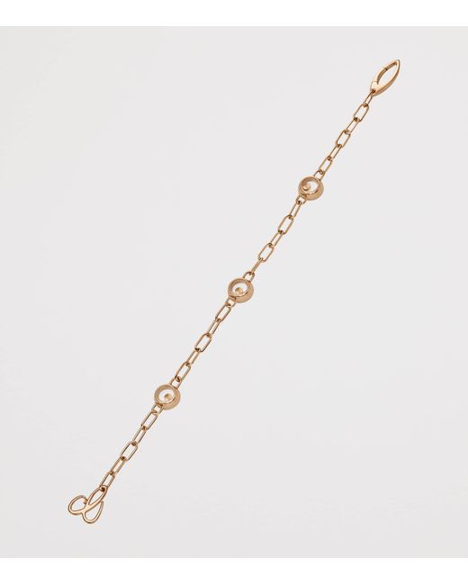 Chopard Metallic And Diamond Happy Diamonds Icons Bracelet