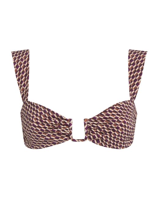 Away That Day Purple Cannes Bikini Top