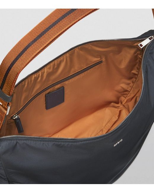 Zegna Blue Technical Panorama Cross-body Bag for men