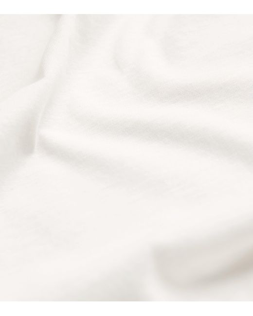 Joseph White Cotton-Silk T-Shirt