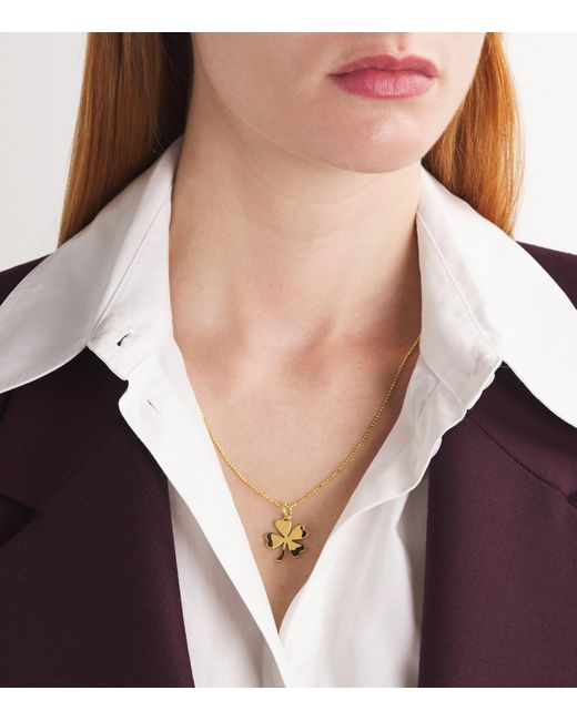 Jennifer Meyer Metallic Edith Clover Necklace