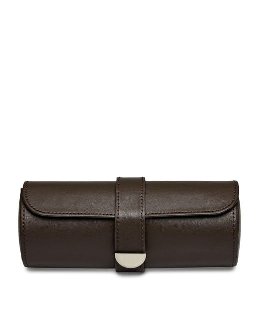 Wolf Brown Vegan Earth Triple Watch Roll