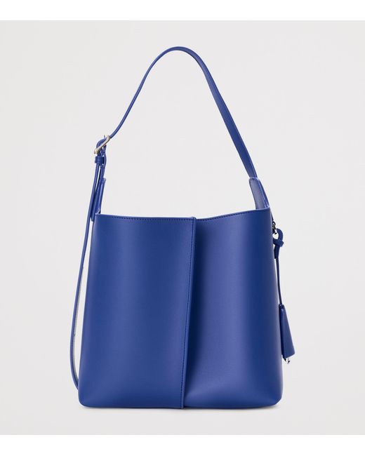 Loewe Blue Medium Leather Bilbao Bucket Bag