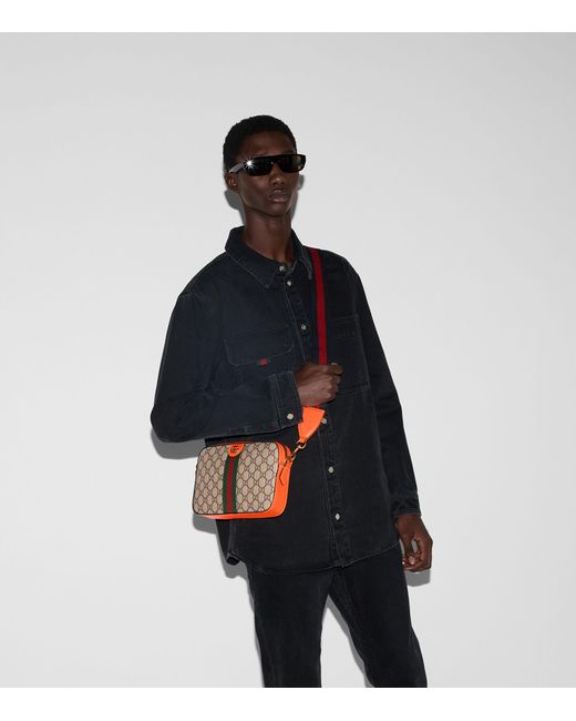 Gucci Orange Small Ophidia Gg Cross-body Bag