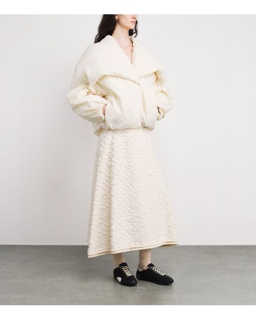Jacquemus White The Châle Bomber Jacket