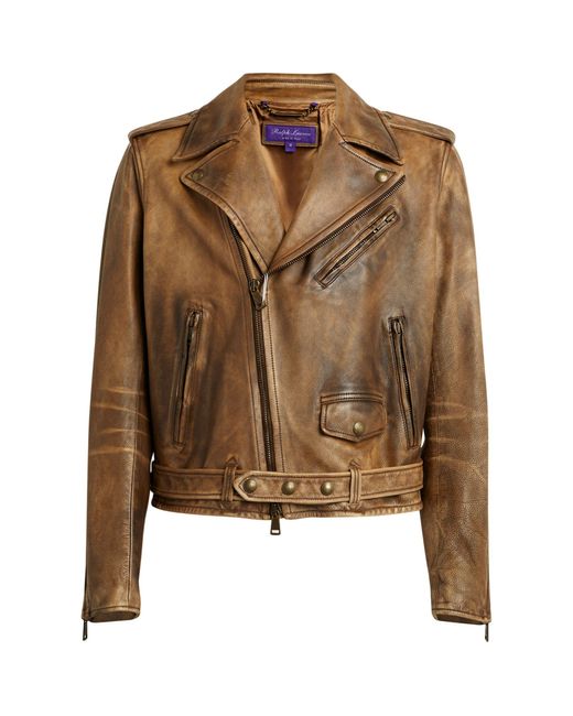 Ralph Lauren RRL zip-up Leather Jacket - Farfetch