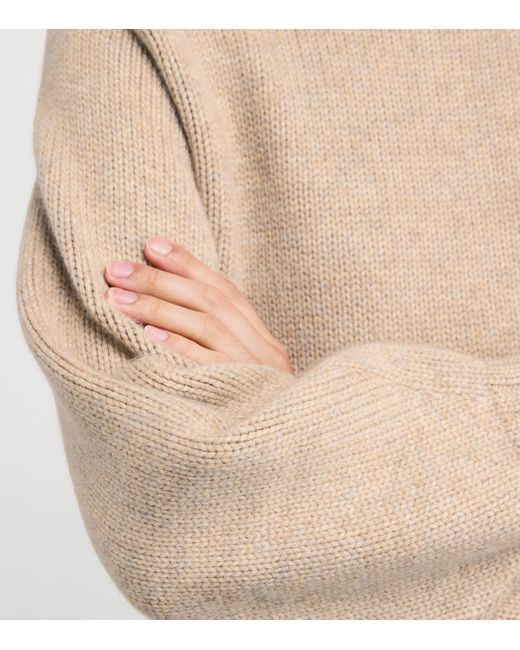Johnstons Natural Cashmere Round-Neck Sweater