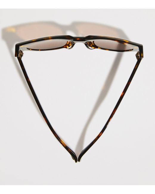 Max Mara Brown Tortoiseshell Oval Sunglasses