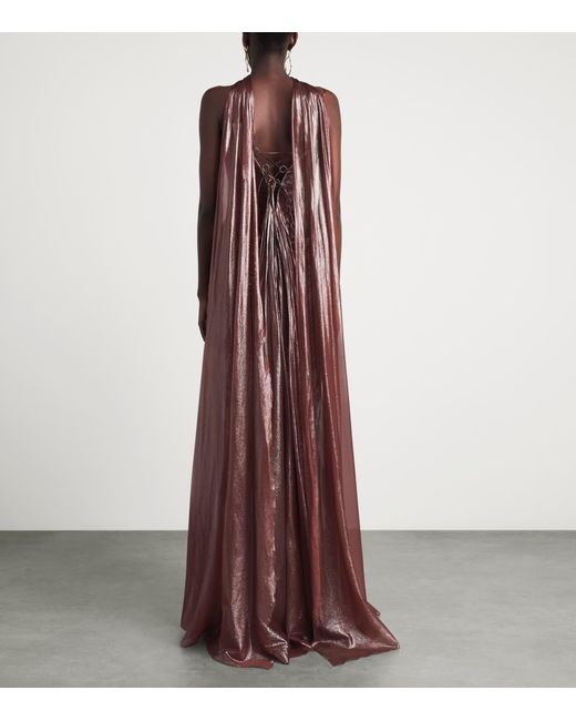 Maria Lucia Hohan Red Silk Cecilia Gown