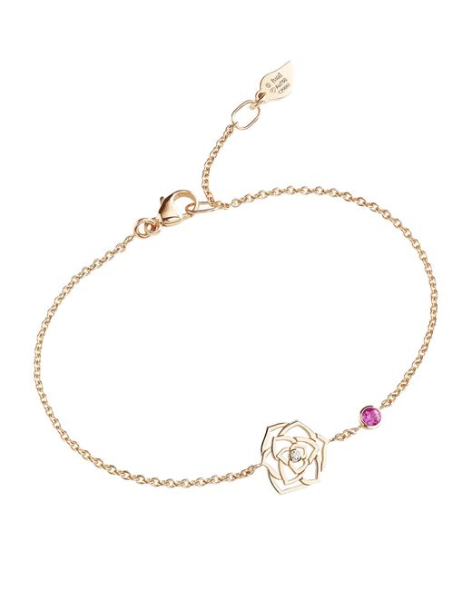 Piaget Metallic Rose, Diamond And Sapphire Rose Bracelet