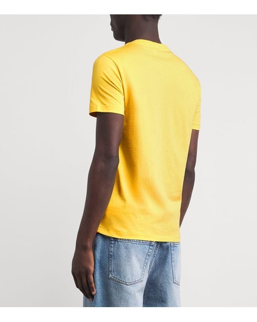 Polo Ralph Lauren Yellow Cotton Custom-Fit Polo Pony T-Shirt for men