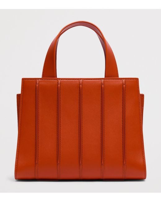 Max Mara Orange Medium Whitney Top-Handle Bag