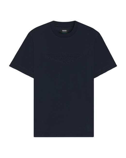Boss Blue X Aston Martin Embroidered T-Shirt for men