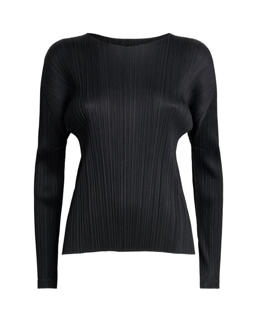Pleats Please Issey Miyake Black Monthly Colors February Top