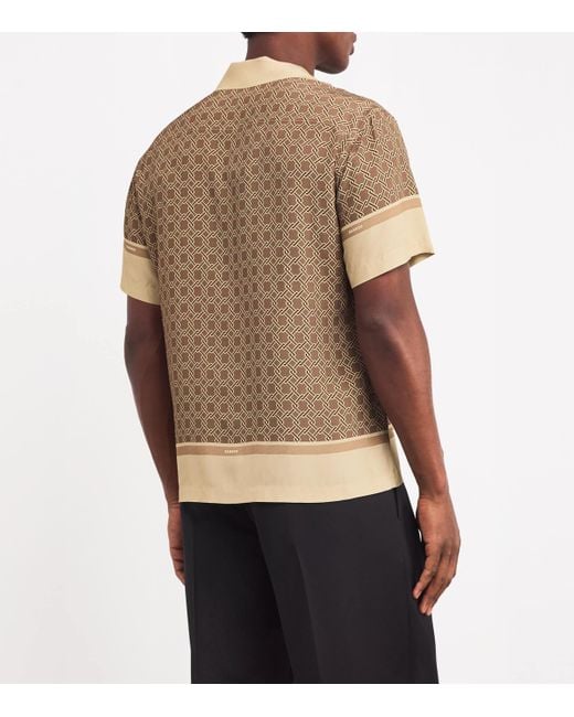 Sandro Natural Satin Patterned Shirt for men
