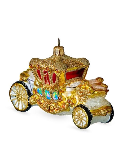 Harrods Metallic Glass Stagecoach Tree Decoration