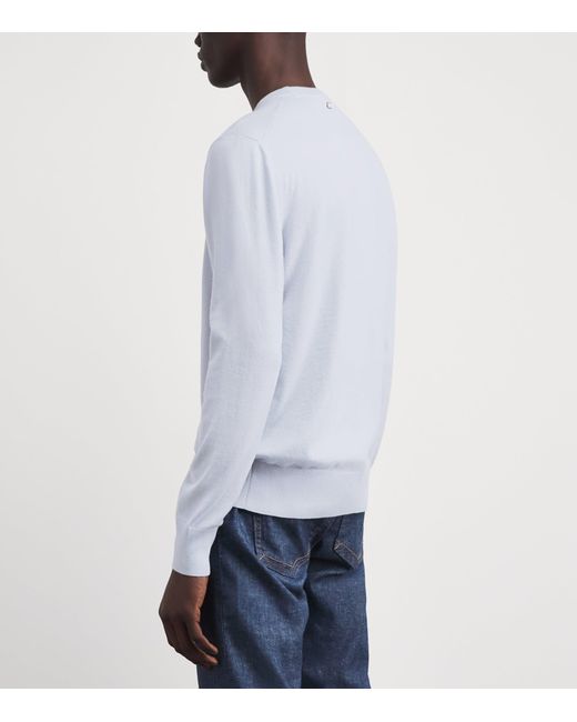 Agnona Blue Cashmere Rasato Sweater