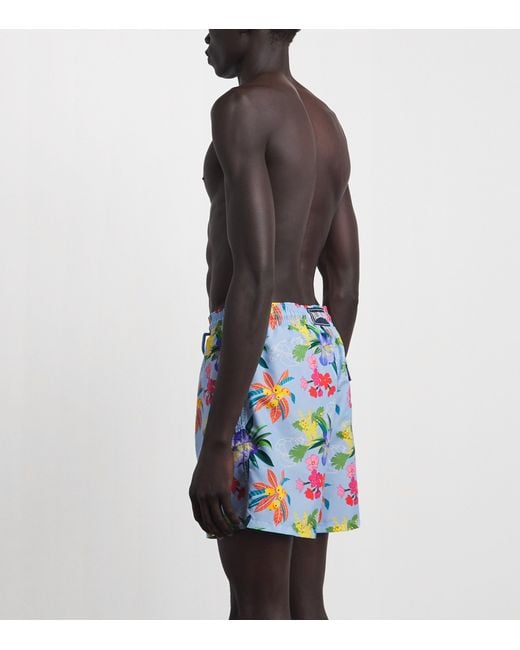 Vilebrequin Blue Garden Turtles Swim Shorts for men