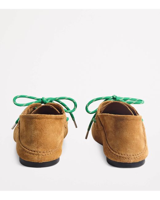 Sandro Brown Suede Boat Shoes